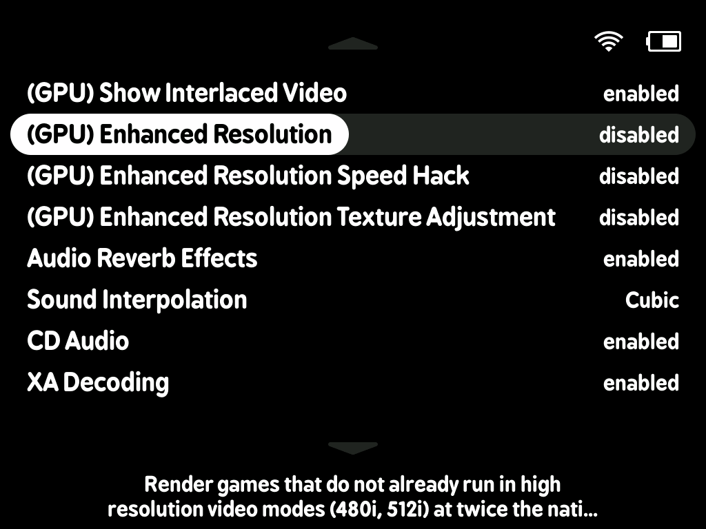 My Playstation Settings for The Trimui Brick